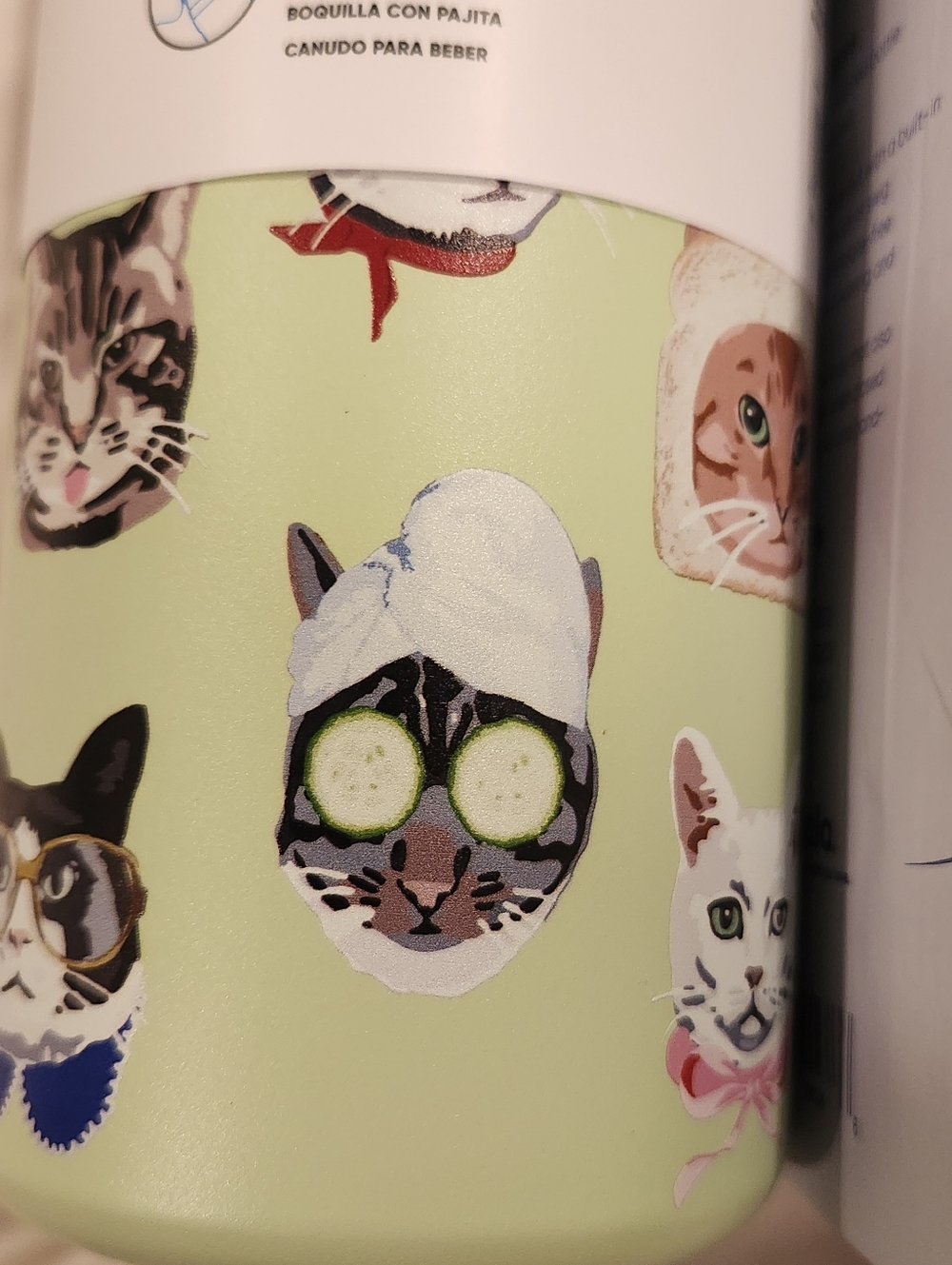 New OWALA Cat Collage 32 oz. Water Bottle - Picture 9 of 16
